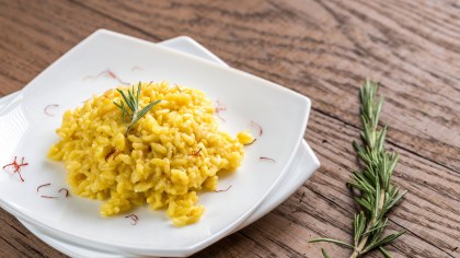 risotto allo zafferano naturale biologico Roseto degli Abruzzi a Teramo